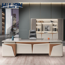 High-end atmosphere boss desk President table set together light luxury creative simple modern Manager Office office desk and chair