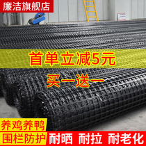 Geogrid plastic grid protective net small hole chicken and duck fence fence fence isolation breeding net circle corn net