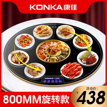 Conja Great Round Meal Heat Insulation Board With Hot Pot style Home Thermal cutting board Divine Instrumental Warm Cutting Board Rotating Dining Table Turntable