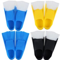 Equipped with short fins male and adult children silicone swimming training breastshoe freestyle snorkeling butterfly female professional diving