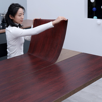 Desktop sticker waterproof simulation wood grain desk self-adhesive wall paper moisture-proof table wardrobe table with thickened furniture decoration