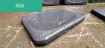 Stone pot wild volcanic stone firewood charcoal grilled slate Natural outdoor large irregular camping barbecue plate