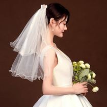 Head yarn Bride wedding wedding wedding wedding headdress 2021 New Net red photo photo license registration