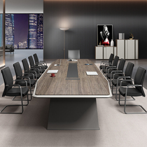 Conference table long table simple modern conference room large reception training long bar Office table and chair combination office furniture