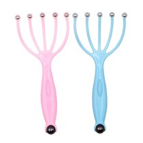 Five-claw head magnetic beads manual gripper soul scratching head gripper new plastic scalp massager grabbing claw