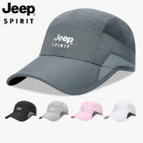 JEEP gip hat mens baseball cap Summer mesh speed dry thin sunscreen sunhat lady Duck Tongue Cap
