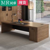 Office desks and chairs combination simple modern boss single commercial office furniture large class desk president manager table