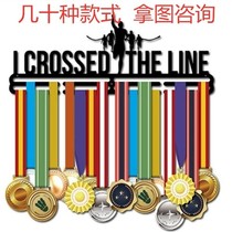 Marathon medal display rack hanging Creative Award bracket iron art commemorative bronze medal home decoration storage rack free of play