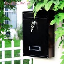 Milk outdoor code lock waterproof and rust-proof European suggestion box mailbox newspaper box mailbox complaint box small iron box