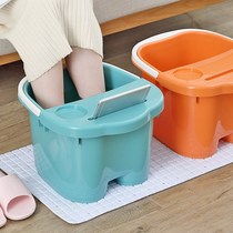 Foot bucket over calf insulation thickened household foot bath health artifact foot bath female plastic foldable simple