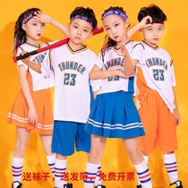 Childrens cheerleading performance costumes Lala exercises for primary and secondary school students hip-hop jazz dance competition costumes