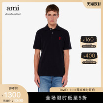 Ami Paris men Ami de Coeur Red love polo shirt