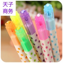 18 Tiangzi color highlighter blind box frosted marker pen creative glitter fluorescent marker pen stationery blind box