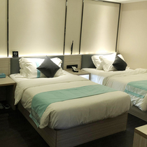 Hotel hotel bed standard room suite queen bed single bed 1 2 meters soft bag bedside bed screen bedside table