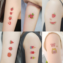60 cute cartoon tattoo stickers ins wind small pattern Waterproof female lasting net red male finger simulation is not permanent