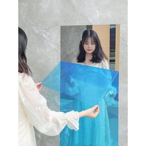 Soft mirror Dressing Mirror Self-Adhesive Glass Wall Upper Table Mirror Rear Paper Wall Stickup Ultrathin Paste Paper Plastic