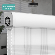 Soft gauze curtain roller blinds rolled double shading non-perforated curtain bathroom window shelter