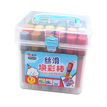 Hobbies Huanhuai Rotary oil painting stick water-soluble drawing pen 12 colors 18 colors 24 colors 36 colors 48 colors dazzling color kindergarten childrens art primary and secondary school supplies learning stationery
