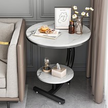 c type side several imitation marble round table Nordic creative sides a couple of sofa next to the double small tea table living room Home