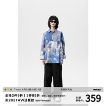  FMACM X Artist Liu Guoqiang Cooperation Sky printed long-sleeved shirt