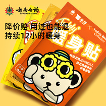 Yunnan Baiyao ginger Wormwood hot moxibustion paste Big Aunt warm paste cold Palace baby warm body spontaneous hot paste girl with Post