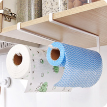 Japanese cabinet punch-free roll paper holder tissue rack kitchen paper napkin paper shelf hanger cling film storage rack