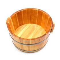 Wooden basin Foot bath tub Foot bath with cover Bath massage foot bath tub Adult wooden ass wash basin Wooden bucket small