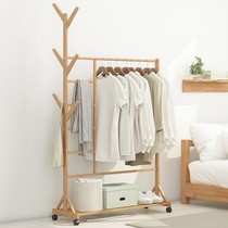 Hanger Floor Bedroom Hanger Coat Hanger Coat Shelf Household Multifunctional Simple Mobile Clothes Shelf