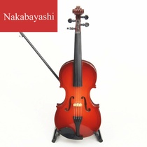 Mini musical instrument model wooden violin model home decoration ornaments for friends birthday gifts
