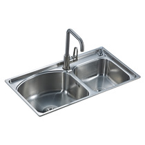 304 stainless steel sink double tank household kitchen washing dish sink stainless steel sink handmade Basin