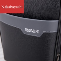 Leather small trolley bag Light suitcase Password box Suitcase One-way wheel boarding box for men and women