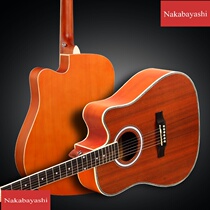 Folk guitar 41 inch Sabili panel Nanyang side panel colored strip edge acoustic guitar instrument matte JITA