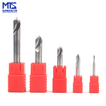 55-degree aluminum with chamfering knife fixed point centering drill 2-edge 90 ° alloy chamfering knife center drilling milling cutter
