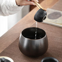 Tea residue tank Waste water bucket Tea wash size number Built water cup wash Japanese Ceramic Zen water bowl Household tea ceremony accessories