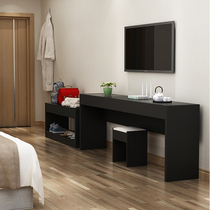 Custom Hotel Guesthouse Furniture Apartment Guest Room Writing Desk Computer Desk Shortcut Hotel Famous Luggage Cabinet TV Cabinet