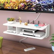 Living room TV set-top box rack wall rack router storage box wall-mounted bedroom decoration partition non-perforated