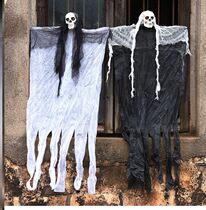 Haunted house secret room script killing horror scary skeleton hanging ghost scene props pendant decoration Halloween ghost festival arrangement