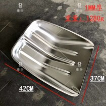 Thickened stainless steel dustpan small handheld garbage shovel integrated single matchmaker household ash bucket Outdoor