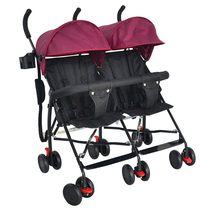   Twin strollers lightweight folding double umbrella cars second-born children can enter the elevator twins can be pushed by hand