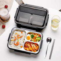 Student lunch box Bento mens canteen large capacity grid special girl office workers 304 stainless steel insulated lunch box
