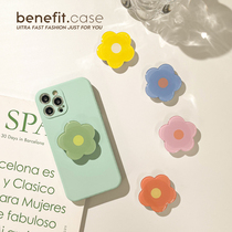 Benefit Korea ins Hyun Ya style simple drop glue flower airbag bracket lazy desktop folding telescopic mobile phone support air cushion ring buckle male and female drama chasing artifact applicable to mobile phone full model
