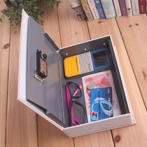 Safe deposit box Household mini invisible creative bedside book password safe deposit box with lock clip ten thousand small safe