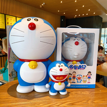 Genuine Doraemon piggy bank cartoon Jingle Cat childrens piggy bank Drop-proof can access the piggy bank large capacity