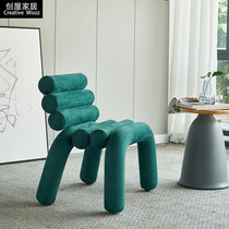 Modern light luxury leisure designer chair Special-shaped single chair Ant chair Creative cloth sofa chair model room small apartment