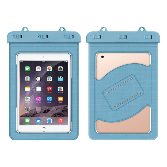 密閉スリーブのiPad miniタブレット電話防水バッグは、画面にタッチして写真を撮ったり、水泳、いかだ、お風呂、温泉、ダイビングをすることができます。