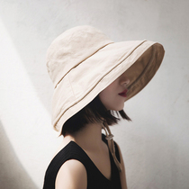 Classy key Japanese designers joint thinly-made fisherman hat female summer 100 lap fashion foldable sunscreen