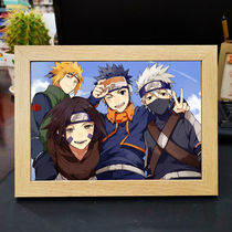  Naruto peripheral photo frame painting desktop decoration Naruto Sasuke Kaka suit decoration painting two-dimensional gift gift