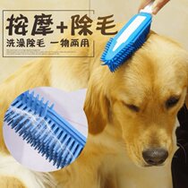 Pet Bath Brush Home Cat pooch Bath Massage Theologie Teddy Dog Rubbing a soft brush to clean the hair