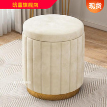 Closed Room Costume Stool High-end luxury bedroom dresser bench Modern Living Room Leather bench Household