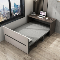 Multifunctional folding cabinet bed small family storage bed office lunch break wall bed integrated desk invisible bed